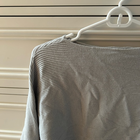 Light Grey Ribbed Long Sleeve - Picture 4 of 4